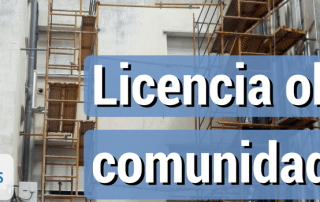 licencia obras comunidades