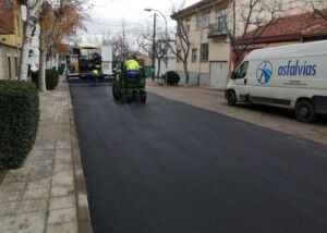 asfaltado de calle Aulencia en El Escorial - Comunidad de Madrid