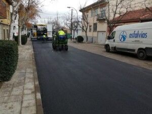 asfaltado de calle Aulencia en El Escorial - Comunidad de Madrid