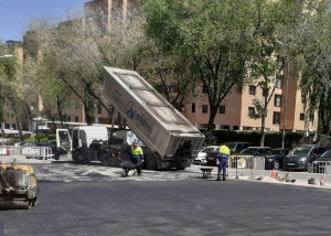 OBRAS CARRETERA DE CANILLAS EN MADRID