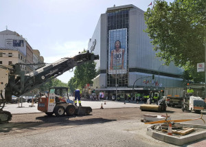 Operación asfalto calle Princesa Madrid