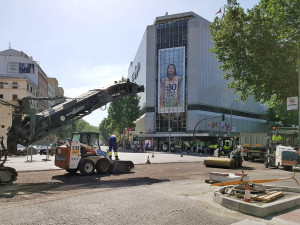 Operación asfalto calle Princesa Madrid